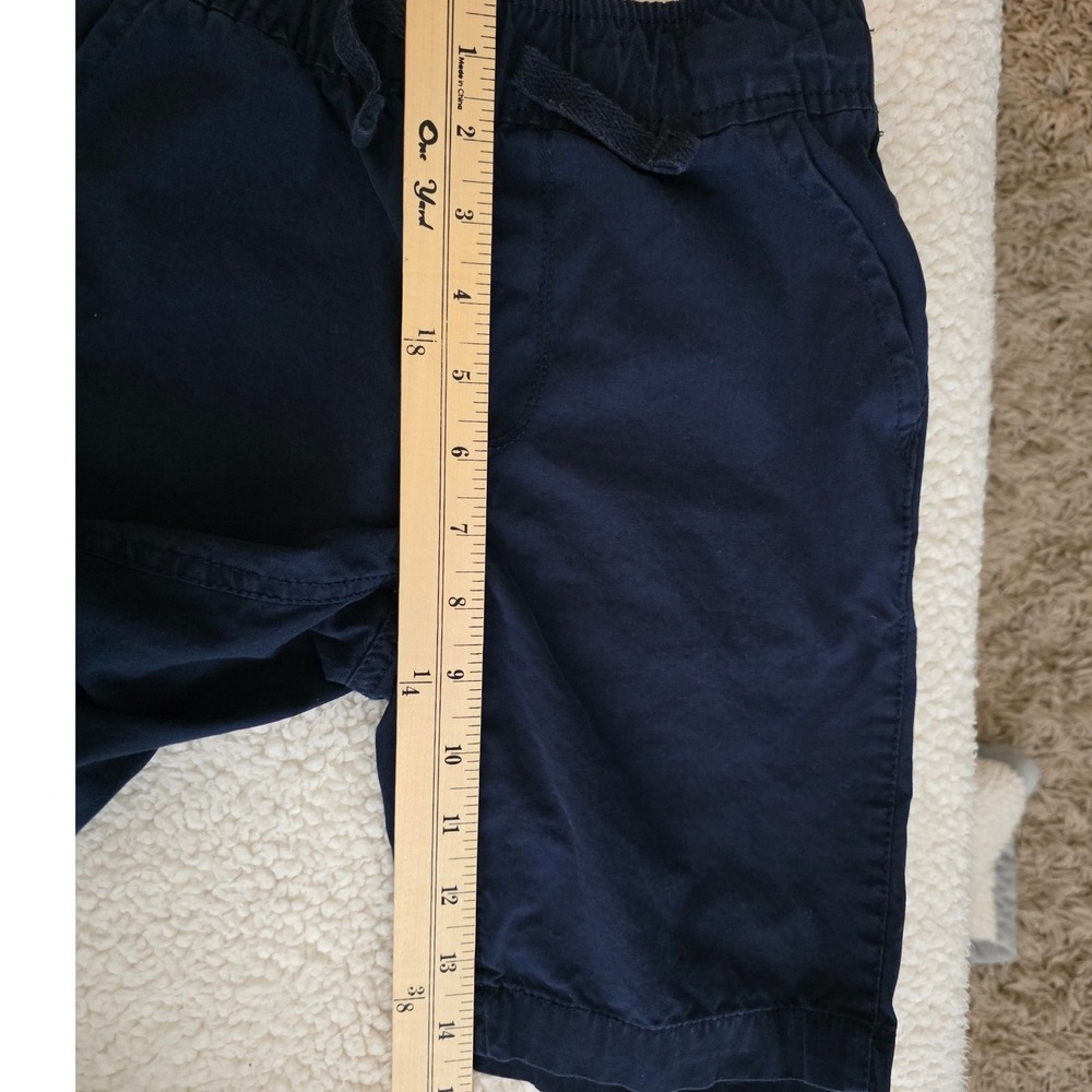 The Children's Place Boys Navy Blue Chino Pull-On Shorts Size 6 Elastic Waist - Picture 3 of 8